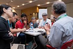 Panel members engaging subject matter experts on their selected topic
