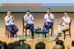 Minister Desmond Lee at Dads@School Forum.