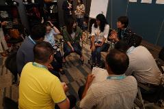 Panel members engaging in discussions during the first session of the Citizens’ Panel