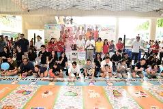 SM Teo Chee Hean, Minister Josephine Teo, SMS Dr Janil Puthucheary, and SPS Sun Xueling attending the My Family Fiesta at SAFRA Punggol on 8 September 2019. 