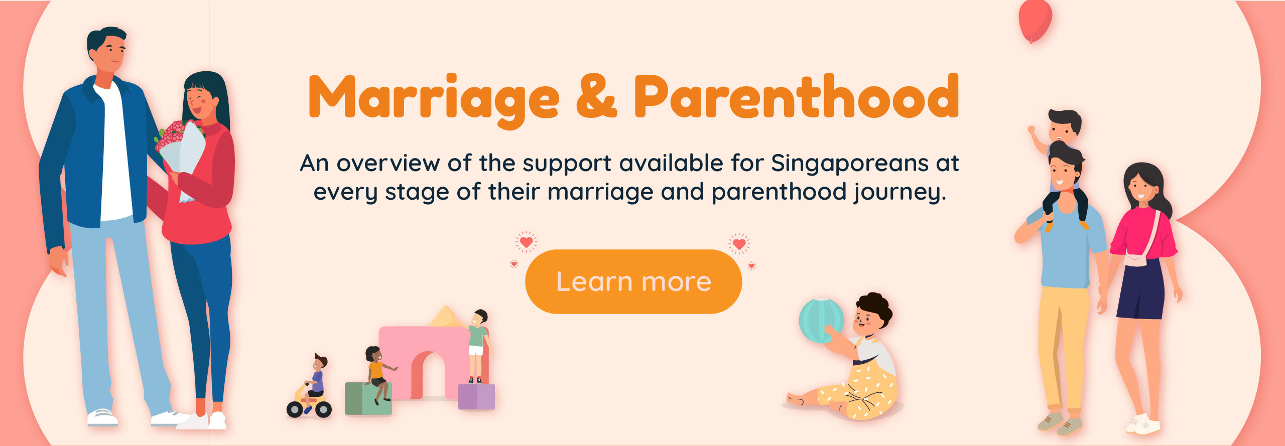 Marriage and Parenthood Banner